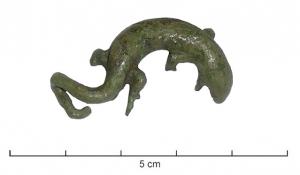 STE-4461 - Statuette : lézardbronzeFigurine en forme de lézard ou de salamandre.