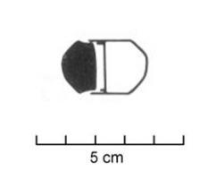 FUS-1011 - Fusaïole de forme arrondieterre cuiteFusaïole de forme arrondie, aux faces supérieure et inférieure concaves, inornée.