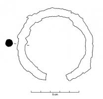 BRC-2038 - Bracelet ouvert à section rondeferTPQ : -750 - TAQ : -450Bracelet ouvert à section circulaire, sub-circulaire ou ovale, inorné. Les extrémités sont simples ou amincies.