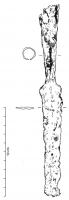 CSB-4008 - Ciseau à douilleferCiseau à douille massive, avec un ressaut au début de la lame qui a la forme à bords concaves, en forme de queue d'aronde.