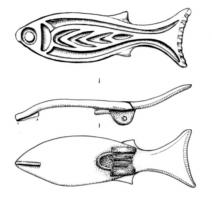 FIB-4317 - Fibule zoomorphe : poisson