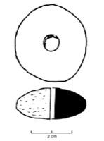 FUS-2016 - Fusaïole à profil ovaleterre cuiteFusaïole à profil ovale, symétrique, inornée
