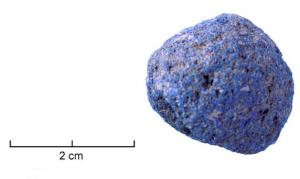 NPG-4001 - Nodule de pigment bleupigmentNodule de matière siliceuse, de couleur bleue (