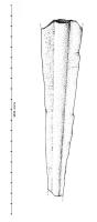 PGD-1049 - Poignard à lame triangulairebronzePoignard à lame triangulaire avec large nervure centrale creuse. 
