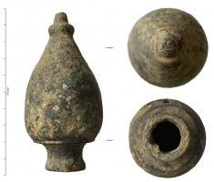 ACH-4012 - Applique en balustre
bronze
Applique en forme de balustre, dont la base creuse permet la fixation sur une tige métallique (plomb à l'intérieur).