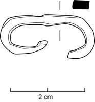 AGR-5059 - Agrafe en fer sans décor : passant de ceinture ? agrafe de fourreau ?
fer
Agrafe à corps plat, sans décor