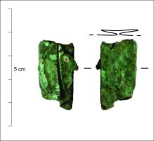 AGV-4008 - Rivet de réparation en tôle
bronze
Rivet formé à partir d'une tôle losangique ou hexagonale dont deux angles opposés ont été rabattus l'un contre l'autre et leurs pointes repliées vers l'extérieur.