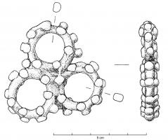 AML-3011 - Anneau triple
bronze
Amulette constituée de trois anneaux (lisses, ou bouletés), disposés en triangle.