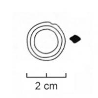 ANO-2003 - Anneau massif fermé
bronze
Anneau fermé, de section losangique ou lenticulaire, de diamètre inférieur à 50 mm.