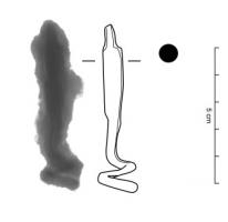 AQB-8004 - Écouvillon
fer
L'écouvillon est une petite brosse métallique ici en forme de spirale, pour nettoyer le canon d'une arme à feu, en l’occurrence ici une arquebuse. La brosse prend la forme d'une spirale, le manche est de section circulaire, massive, avant d'être rétréci (soie proprement dite).