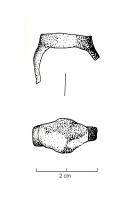 BAG-4205 - Bague sans intaille
fer
Bague à jonc fin, épaulement étroit et large sommet ovale sans gravure visible, ni intaille enchâssée.