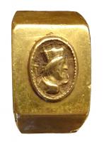 BAG-4214 - Bague à chaton moulé