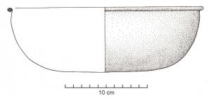 BAS-9003 - Bassin à bord ourlébronzeTPQ : 1400 - TAQ : 1500Simple vasque à fond plat, bord arrondi terminé par un bord ourlé sur un jonc.