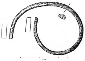 BRC-1115 - Bracelet indéterminé
bronze
Bracelet de type indéterminé : l'absence d'élément caractéristique rend toute classification illusoire.