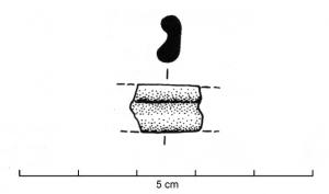 BRC-3578 - Bracelet Geb. 36a
verre
TPQ : -150 - TAQ : -100
Bracelet peu épais, de couleur pourpre, sans décor et caractérisé par un sillon médian délimitant deux côtes d'égales dimensions.