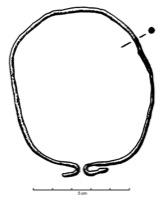 BRC-3627 -  Bracelet à section arrondie
fer
TPQ : -450 - TAQ : -50
Bracelet en fer à section arrondie, inorné ; extrémités en crochets.