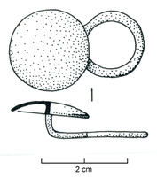BTA-4008 - Bouton à anneau
bronze
Bouton à anneau à disque lisse, légèrement bombé et creux par-dessous, ou plat ; anneau circulaire.