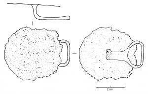 BTA-4016 - Bouton à anneau
bronze
Bouton à anneau à disque lisse, généralement plat ; anneau circulaire ou quadrangulaire.