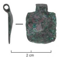 BTS-4239 - Boîte à sceau rectangulaire ?
bronze
Couvercle rectangulaire lisse, avec un charnon étroit au sommet.