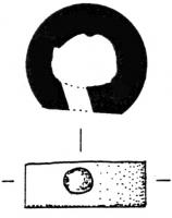 CHA-3001 - Élément de charnière en os
os
Elément de charnière très étroit (ht. c. 1cm) et percé d'un trou latéral.