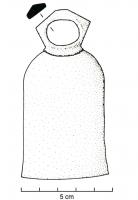 CLT-4004 - Clochette
bronze
Clochette en bronze, coulée, de profil sinusoïdal ; anneau de suspension généralement hexagonal en vue latérale : cupule de tournage au sommet de l'anneau.