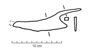 COA-4001 - Couteau à lame arquée
fer
Couteau à soie, tranchant nettement convexe et dos concave, l'arrière de la lame est saillant.