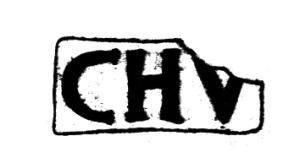 COV-4218 - Tuile estampillée C.H.V
terre cuite
TPQ : 1 - TAQ : 100
Tuile estampillée C.H.V, dans un cartouche rectangulaire.