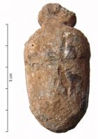 CUB-4008 - Curseur de balance coulé
plomb
Curseur de balance, coulé en plomb avec sa suspension (appendice plat percé transversalement), en forme de gland.