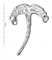 CVC-3010 - Clavette de char
fer
Clavette à tête en croissant dont les deux extrémités sont perforées et dotées d'un anneau.