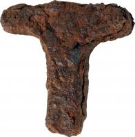 ECL-3004 - Tas symétrique à table bilatérale
fer
Tas comportant une table de frappe, dont les cornes sont de forme et de section quadrangulaire, et une queue courte de même section.