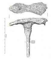 ECL-3009 - Tas symétrique à table bilatérale
fer
Tas comportant une table de frappe constituée de deux cornes aplaties ovalaires symétriques et d'une queue de section quadrangulaire.