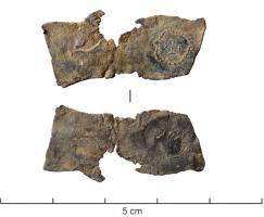 EPC-4001 - Epreuve de poinçon ou de coin
plomb
Support en plomb, de forme variable mais généralement irrégulière, utilisé par un graveur de poinçons ou de coins pour vérifier en positif le résultat de son travail en négatif. Les objets de ce type témoignent de la chaîne opératoire d'un atelier de frappe monétaire, et éventuellement des outils utilisés (mobiles ou articulés).