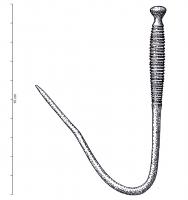 EPG-1086 - Epingle à tête évasée et renflement cannelé
bronze
Épingle à petite tête évasée et col renflé pourvu de nombreuses cannelures.