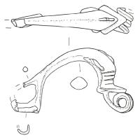 FIB-31028 - Fibule à ressort, dauphin