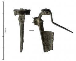 FIB-3916 - Fibule à ailettes naissantes
bronze
TPQ : -60 - TAQ : -20
Fibules à ailettes naissantes, de type indéterminé ou à revoir.