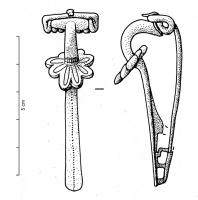 FIB-4059 - Fibule à disque médian, var. Loubers
bronze
TPQ : -50 - TAQ : 1
Fibule à