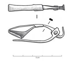 FIB-41220 - Fibule en forme de pince
bronze
TPQ : 75 - TAQ : 350
Fibule en bronze, de schéma