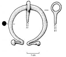 FIB-4134 - Fibule pénannulaire
bronze
TPQ : -10 - TAQ : 75
Fibule en oméga (