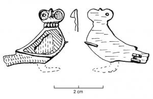 FIB-4312 - Fibule zoomorphe : chouette