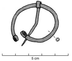 FIB-4375 - Fibule penannulaire Feugère 30g2
bronze
TPQ : 250 - TAQ : 400
Fibule en oméga (
