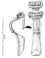 FIB-4493 - Fibule de type Augenfibel
bronze
TPQ : 10 - TAQ : 30
Fibule