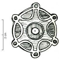 FIB-4572 - Fibule circulaire émaillée