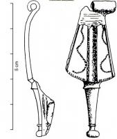 FIB-4707 - Fibule dérivée du type Kragenfibel
bronze
TPQ : 50 - TAQ : 110
Variante de