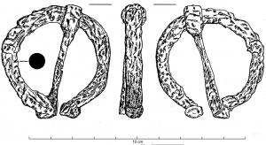 FIB-4941 - Fibule pénannulaire
fer
TPQ : 1 - TAQ : 150
Fibule en oméga (