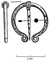 FIB-4942 - Fibule pénannulaire
bronze
TPQ : -10 - TAQ : 100
Fibule en oméga (