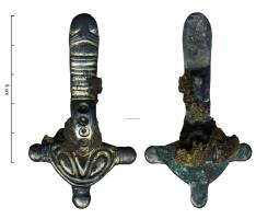 FIB-5320 - Fibule ansée à trois digitation