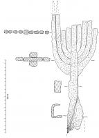 FOE-4001 - Foëne
fer
Outil à robuste douille carrée, comportant des tiges en U juxtaposées le long d'un axe central.