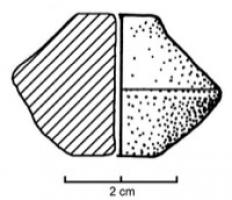 FUS-3008 - Fusaïole bitronconique
terre cuite
Fusaïole bitronconique, inornée.