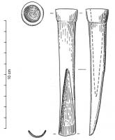 GGE-1001 - Gouge à douille
bronze
Gouge à douille circulaire placée dans le prolongement direct de la partie active, destinée à creuser un sillon en V ou en U ; la douille peut être lisse ou présenter un ou plusieurs bourrelets à son extrémité.