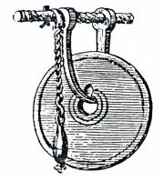 GNG-4001 - Gong en forme de disque
bronze
Disque épais, coulé, avec un orifice central servant à la suspension. Les deux faces peuvent être ornées de moulures en faible relief.